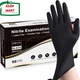 Schneider Black Nitrile Exam Gloves, 5 Mil Disposable Gloves Large 50 Pcs