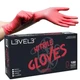BARBER SALON BEAUTY L3VEL3 HAIR NITRILE DISPOSABLE GLOVES LARGE 100 PC RED