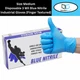 2000 Blue Nitrile Powder-Free Disposable Gloves Medium 3 MIL Finger-Textured
