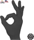 Black Gloves - Latex Free, Powder Free, Textured, Disposable, Non-Sterile - Fing