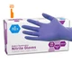 MedPride Powder-Free Nitrile Exam Gloves, Medium (Pack of 100), Iris Blue 