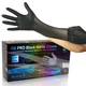 Raxwell Black Nitrile Disposable Gloves, Latex Free Food Grade, 6.5... Fast Ship