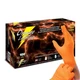 Atlantic Safety Products Orange Lightning Nitrile PF Gloves, Disposable XXL Only