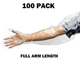 100 PACK! Disposable Full Arm Long Plastic Gloves, Veterinary Insemination Vet