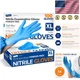 Allergy Safe Medical Nitrile Gloves, 100 Count - Disposable & Food Safe, Blue XL