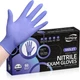 SwiftGrip Disposable Nitrile Exam Gloves, 3mil, Medium, Box of 50, Violet Nit...