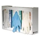 San Jamar G0804 White Enamel Glove Dispenser, 3-Box, 18x3.75x10
