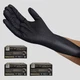8 Mil Black Nitrile Gloves 3 Pack Heavy Duty Diamond Grip Latex Free Gloves