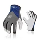 Vgo 2-Pairs Winter Warm Work Gloves Men Women Waterproof Coldproof Leather Freez