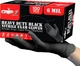 Heavy Duty 6 Mil Bla Nitrile Gloves - Disposable, Latex &