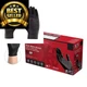 X3 Black Gloves, Disposable, Latex Free, Nitrile, for Cooking, Small,