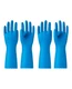 PACIFIC PPE 2~Pair Reusable Latex~Free Dishwashing Gloves, Blue, Large