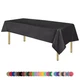 ZIMPLEWARE Premium Dark Grey Plastic Table Cloth Disposable (12 Pk) Plastic T...