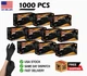 Heavy Duty 6 Mil Black Nitrile Gloves Powder-Free Latex-Free Disposable 1000 Pcs