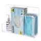 Aphbrada Acrylic Hygiene Dispenser Station with 3 Compartments - Triple