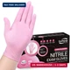 SwiftGrip Pink Nitrile Gloves, 3-mil, Industrial Gloves Disposable Latex Free, f