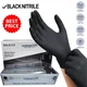 Black Nitrile Disposable Gloves Powder Free Latex Free 4.5 Mil & Size M - XXL