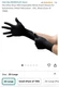 Microflex Onyx N64 Nitrile Exam Gloves for Automotive, Black, XXL, 1000 count -