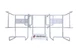 Dealmed Triple Glove Box Holder, Horizontal Wall Mount or Countertop, White, Ea.