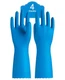 PACIFIC PPE Reusable Dishwashing Gloves, Latex Free, Cotton Lining, Blue, M