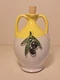 Handpainted Olive Oil Dispenser Jug Vessel Galantino Ceramic 17oz NN2300