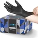 Black Nitrile Disposable Gloves, Large, 50 Count - BBQ, Tattoo, Cooking, Mechani