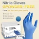 100 Pcs Light Duty Blue Nitrile Exam Gloves 3.5 Mil Latex Free XS Pack