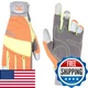 Custom Leathercraft128L Hivisibility Flex Grip Work Gloves Large Orange