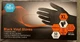 Extra Strength Vinyl Disposable Gloves Black X-Large 50 Pack Ambidextrous