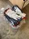 12 Pairs Liberty Glove & Safety Industrial Work Gloves F4630GC/S Gray/White/Red