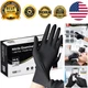 Large Disposable Nitrile Exam Gloves - 100 Count, Allergen-Free, Medical Use