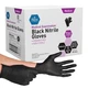 MedPride Medical Examination Nitrile Gloves,N/S Powd.Free, Medium,Black-1000/Box