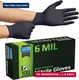 Inspire Black Nitrile Gloves HEAVY DUTY 6 Mil Nitrile Chemical Resistant Medical