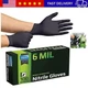 Inspire Black Nitrile Gloves HEAVY DUTY 6 Mil Nitrile Chemical Resistant Medical
