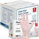 Schneider Clear Vinyl Exam Gloves, 4-mil, Large 1000-ct Case, Large,