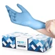 HandE Touch Blue Nitrile Gloves XL 100 Count Latex Free Powder Free