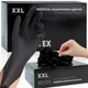 FINITEX - Black Nitrile Disposable Gloves, 5mil, XX-Large, Pack of 100