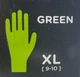 ChemRest SHOWA 6110PF Biodegradable GREEN NITRILE Gloves Sz XL 100 ct Box