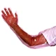 50 Pcs Insemination Long Gloves Disposable Plastic Film Gloves, Veterinary In...