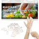 MAQIHAN 100Pcs(50Paris) Plastic Gloves 1.2g/Pairs(Normal), 1.2g/Pairs 