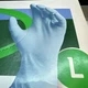 CURAD Versatile Nitrile Exam Gloves Size Large Blue 150 count