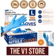 Food Safe Disposable Nitrile Gloves - 100 Count Medical and Household Use, Large