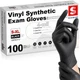 Schneider Black Vinyl Synthetic Exam Large (Pack of 100), 03 Black(large 100)