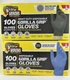 Grease Monkey Heavy Duty Disposable Nitrile Gloves, 100ct, 6Mil, Size Large Blue