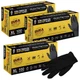 Dura-Gold HD Black Nitrile Disposable Gloves, 3 Boxes of 100, X-Large, 6 Mil