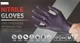 Black Nitrile Disposable Exam Gloves 4 Mil,Latex and Powder-Free,10 boxes of 100