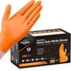 TitanFlex Heavy Duty Nitrile Gloves, 6 Mil, Raised Diamond Texture,... Fast Ship