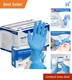 Nitrile Exam Gloves, Medical Grade Blue Disposable Gloves Latex Free, Rubber ...