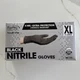 100 Pack X Large Black Nitrile Gloves Disposable Food Safe 4 Mil Chemical Res...