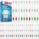 50 PCS Individually Wrapped Bulk Toothbrush Pack, Disposable Toothbrush, Soft...